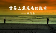 泰戈爾經(jīng)典唯美句子